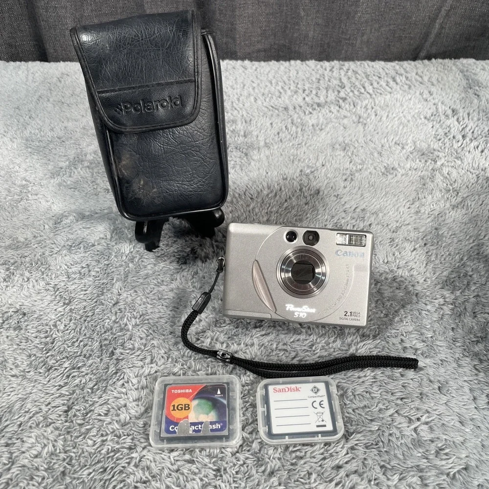 Canon PowerShot S10 2.1MP Digital Camera CCD Digicam Point & Shoot Bundle